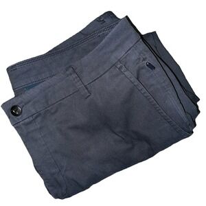 Birddogs Pants 36x34 (36x31) Charcoal Gray UnLined Khaki Stretch Zip Pocket Golf